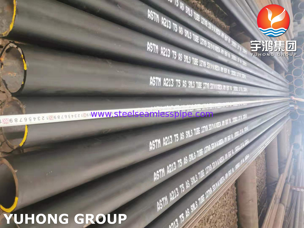 ASTM A213 / ASME SA213 T5 ท่อโลหะผสมเหล็กไร้รอยต่อ 1 "12 BWG 20FT,6M/PC,12M/PC