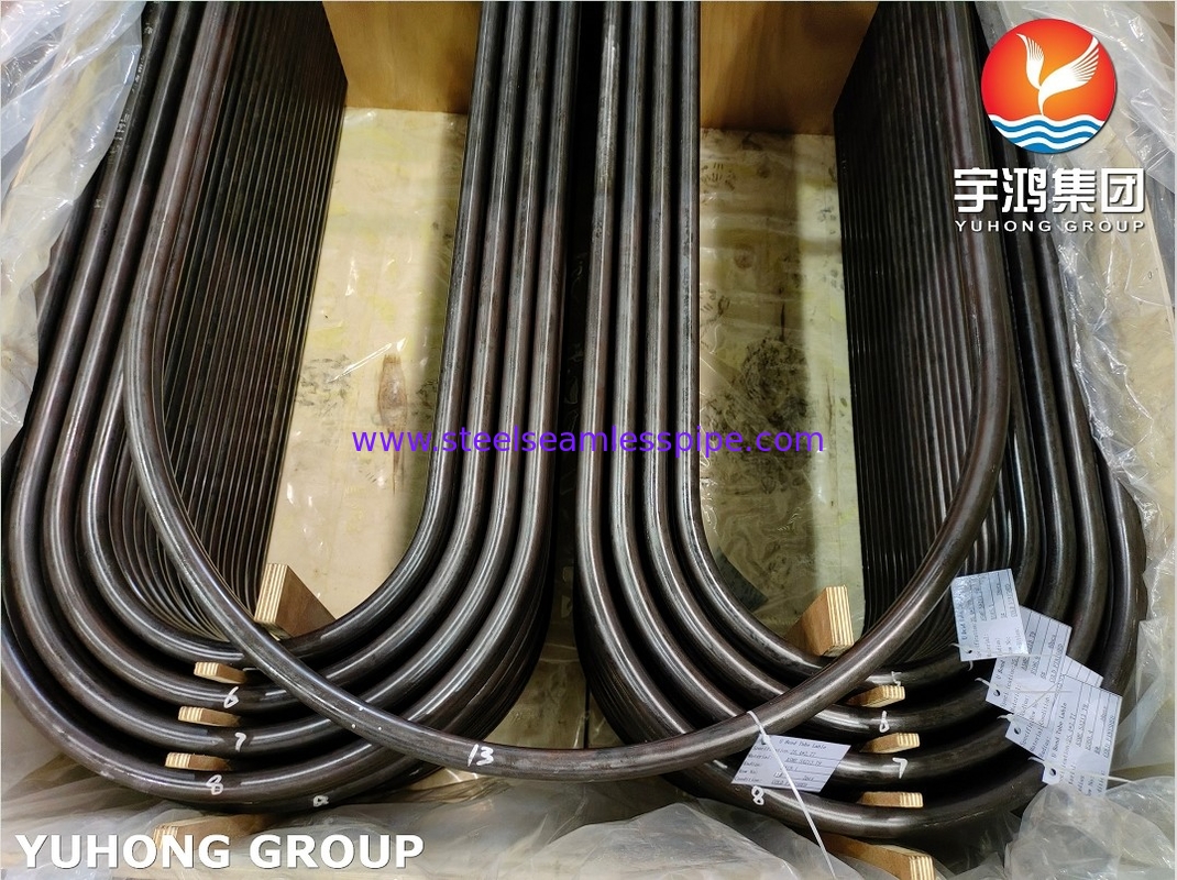 ASTM A179 / ASME SA179-2021 เหล็กกล้าคาร์บอนต่ำ U Bend Tube ดึงเย็นสำหรับเครื่องแลกเปลี่ยนความร้อน