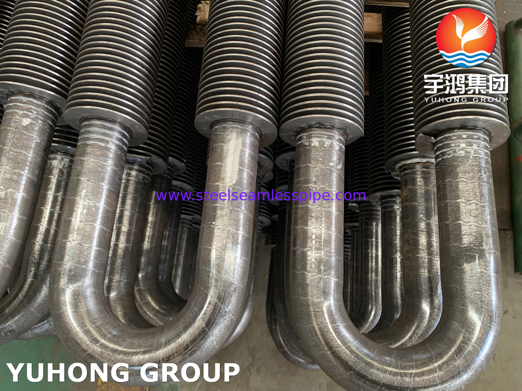 U Bend Fin Tube, ASTM A106 Gr. B ท่อปัดปัดความถี่สูงสําหรับเครื่องแลกเปลี่ยนความร้อน