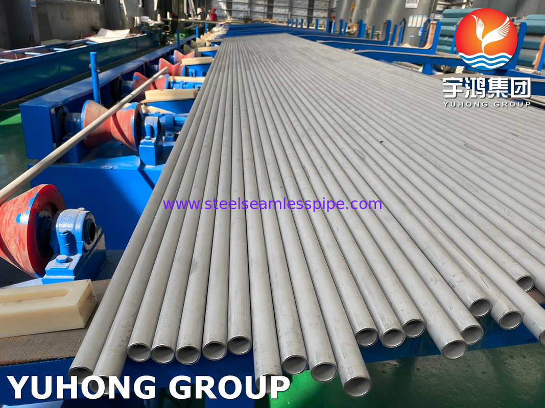 สายแลกเปลี่ยนความร้อนท่อท่อท่อท่อท่อท่อท่อ ASME SA213 TP321 25 * 2 * 9000MM, MINUM WAL LCHIKNESS