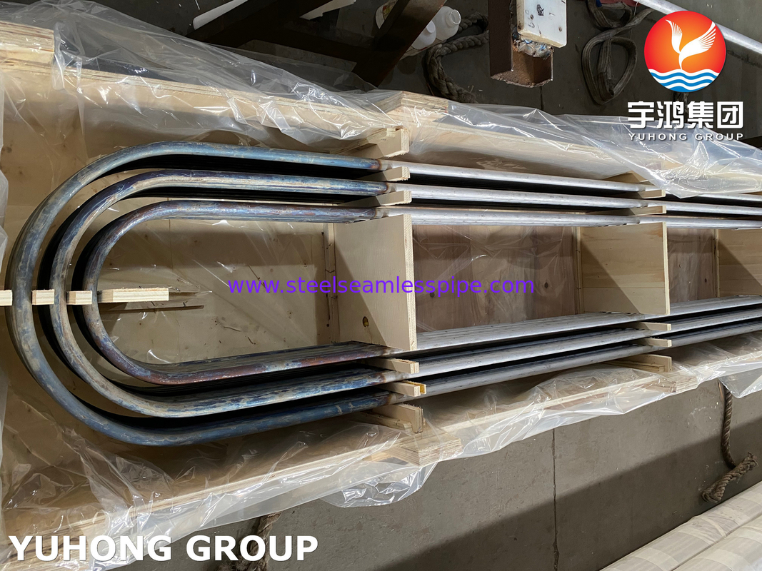 ท่อสแตนเลส SMLS U Bend Tube ASME SA789 UNS S32205 สําหรับเครื่องแลกเปลี่ยนความร้อน