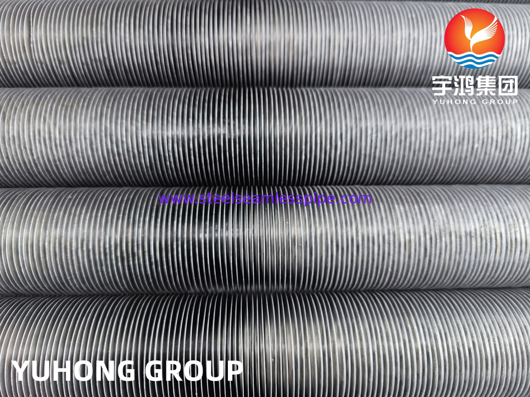 ASTM A179 ท่อเหล็กคาร์บอนที่มีปีกอลูมิเนียม ท่อปีกประเภท G ที่ติดตั้งสําหรับเครื่องแลกเปลี่ยนความร้อน