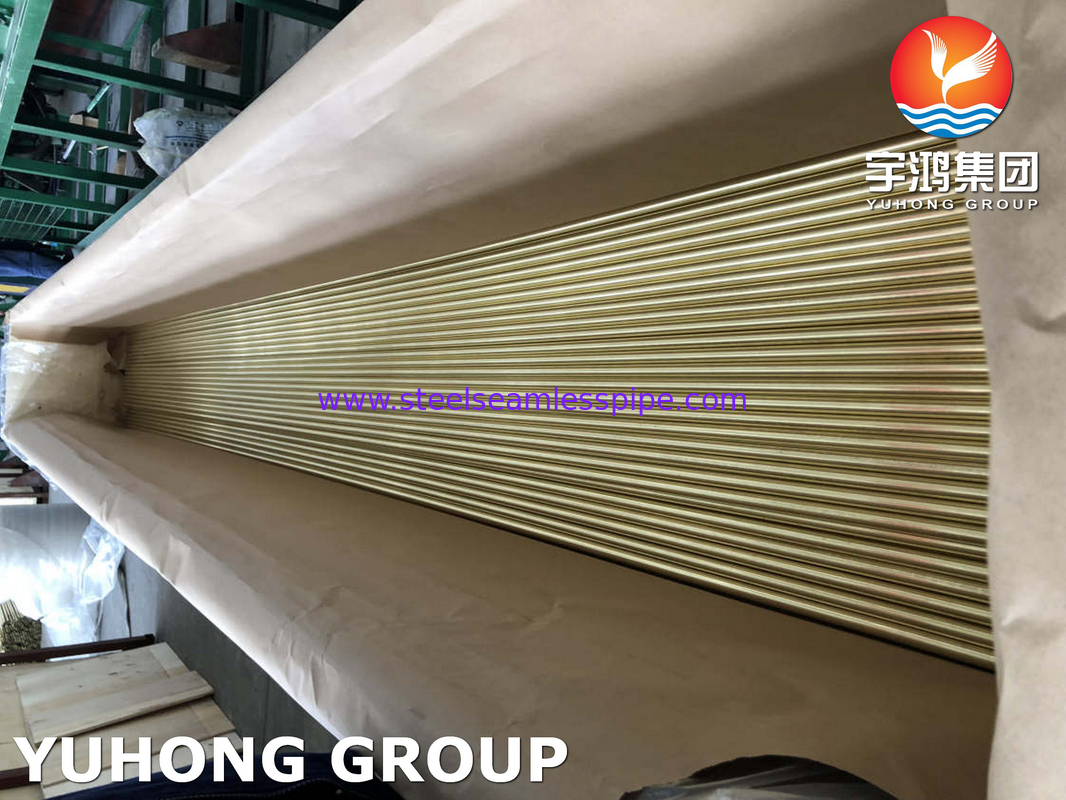 ท่อไร้สายเหล็กเหล็กเหล็กเหล็กท่อท่อทองแดง ASTM B111 C44300 C71500 C68700 การใช้งานเครื่องแลกเปลี่ยนความร้อน
