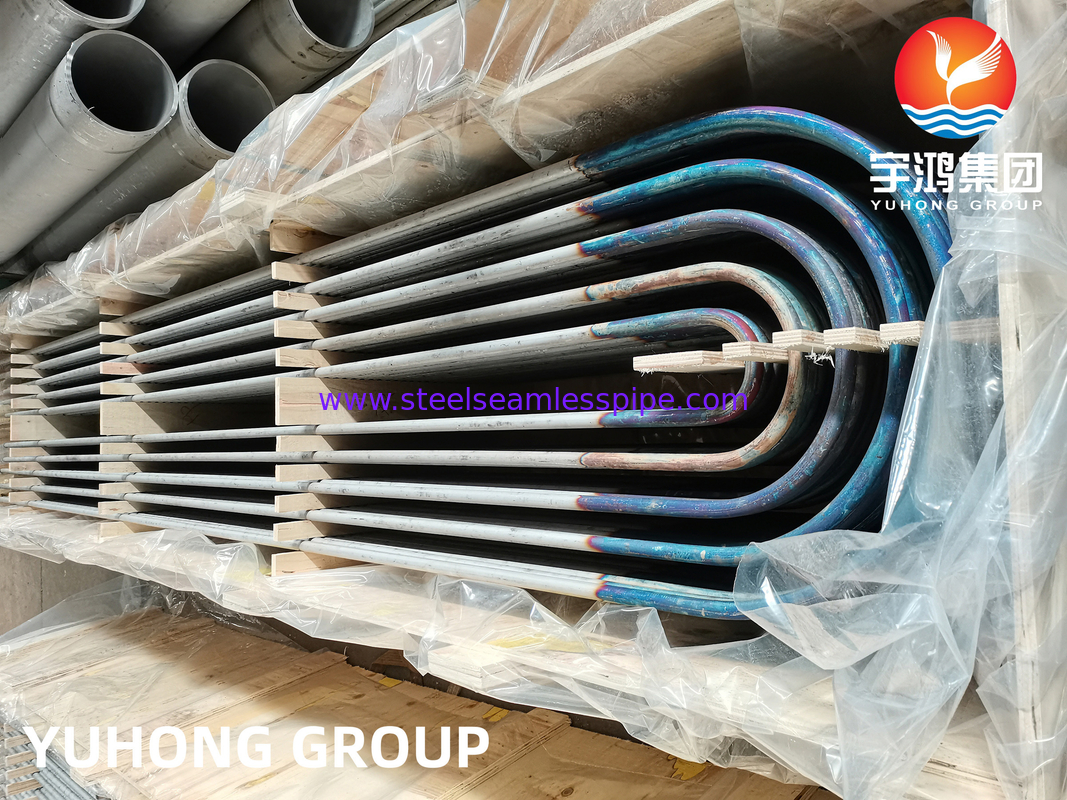 ASME SA213 TP316L ท่อสแตนเลส U Bend Tube สําหรับเครื่องแลกเปลี่ยนความร้อนและไบเลอร์
