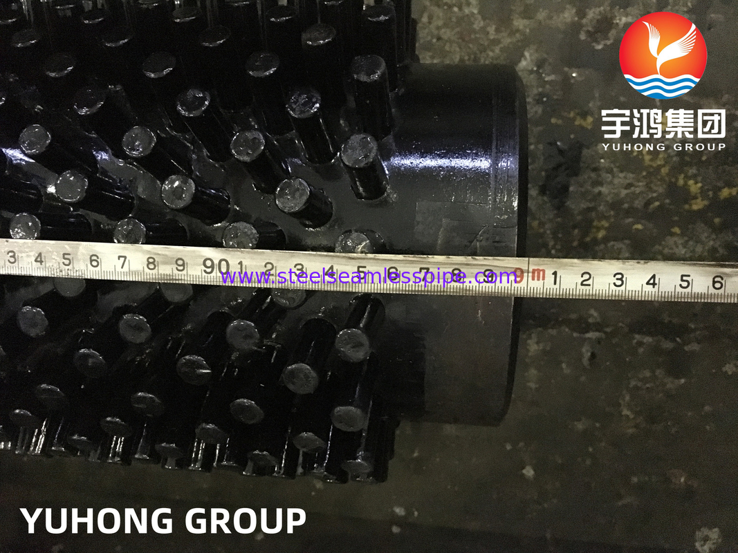 ท่อครีบแข็งเกลียวพร้อมการเชื่อมความถี่สูง HFW ASTM A335 P9 ท่อแบบมีกระดุม