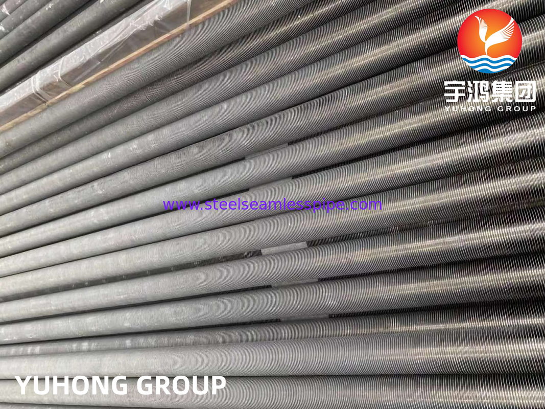 ASTM A249 TP304 ท่ออลูมิเนียม Fin T ชนิด Extruded Finned Tube สำหรับ Heat Exchanger Dryer