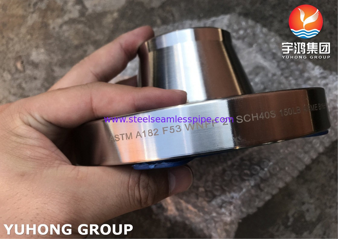 เครื่องลวดเหล็ก Super Duplex ASTM A182 F53, UNS S32750 เครื่องลวดคอผสม RF, FF, B165
