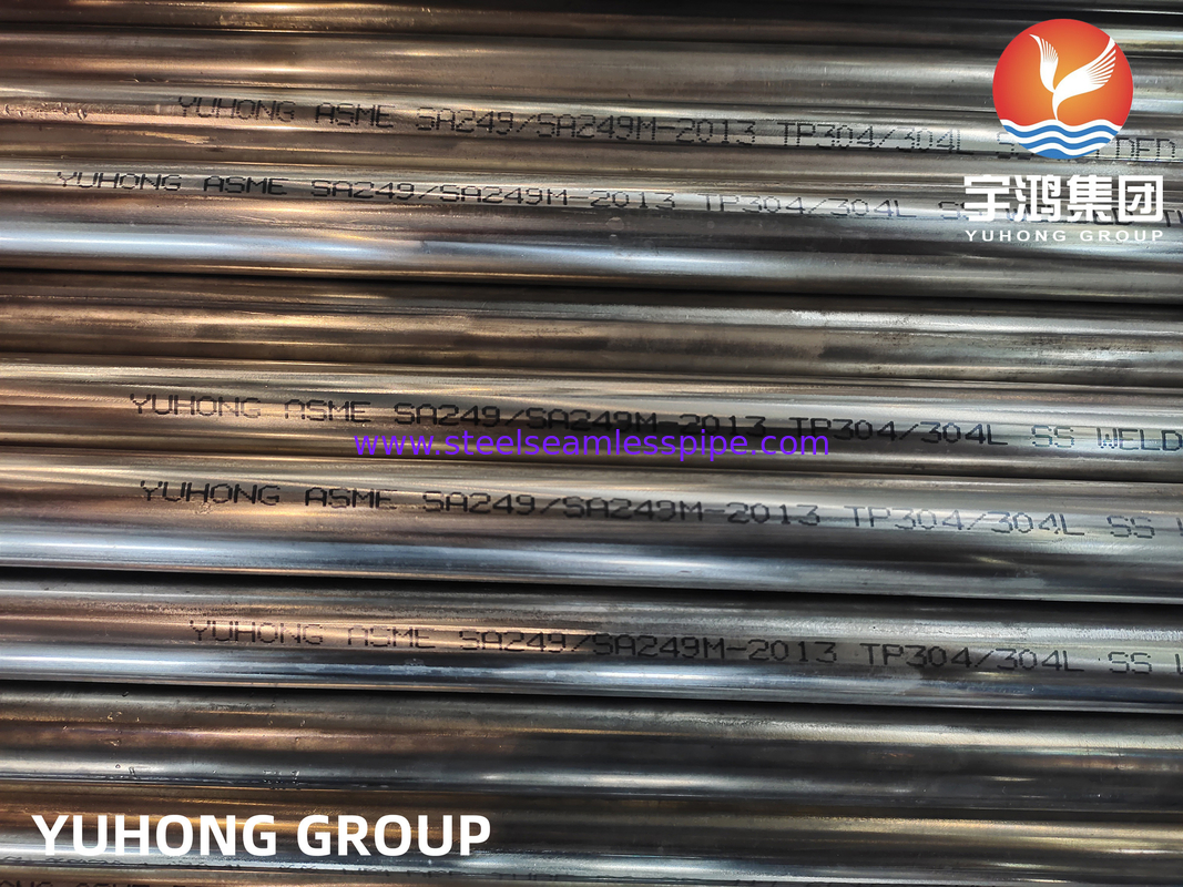 ASME SA249 TP304/304L 1.4301/1.4307 สแตนเลสกระจ่างกระจกกระจกกระจก
