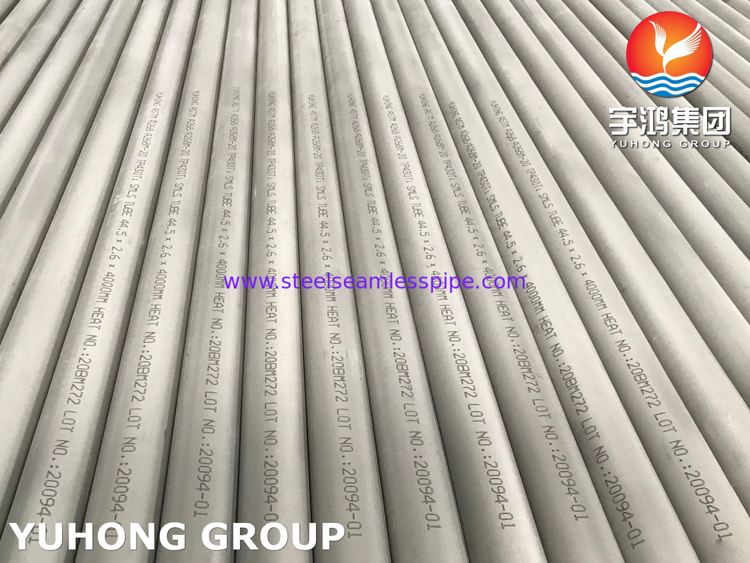ท่อไร้รอยเหล็กไร้ขัด Ferritic Martensitic A268 TP405 TP409 TP410 TP430 TP430 Ti การใช้งานแลกเปลี่ยนความร้อน