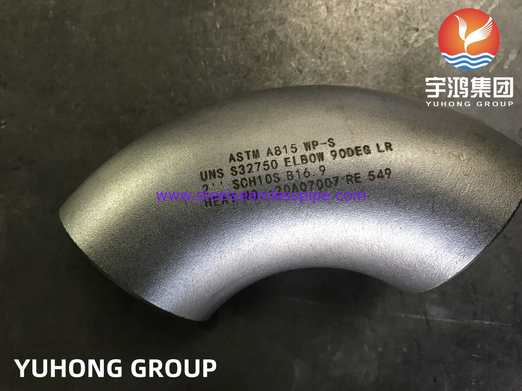ASTM A815 WP-S UNS S32750 S32760 Elbow 90DEG LR 2' SCH10S ท่อน้ํามันและก๊าซ9