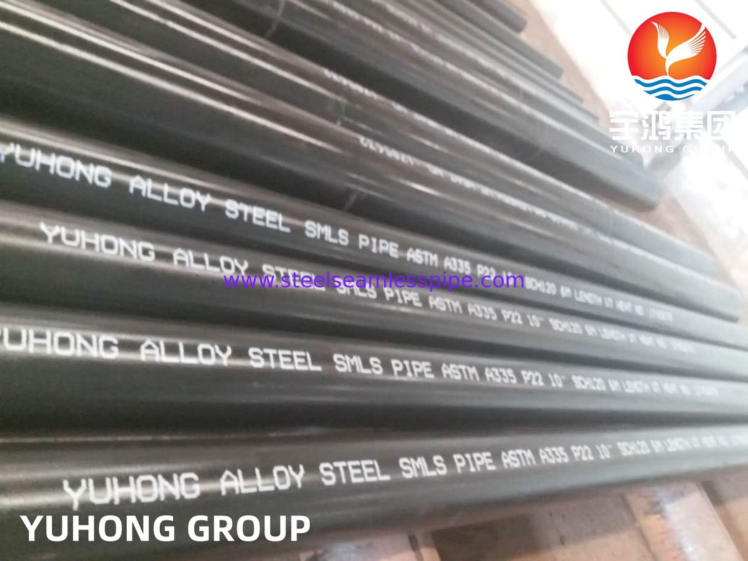 ท่อไร้รอยเหล็กสแตนเลส ASTM A335, ASME SA335 P5 P9 P11 P12 P22 P91 P92 สําหรับพลังงานโรงไฟฟ้า, เครื่องปั่นน้ําเหลว,พลังงานความร้อน