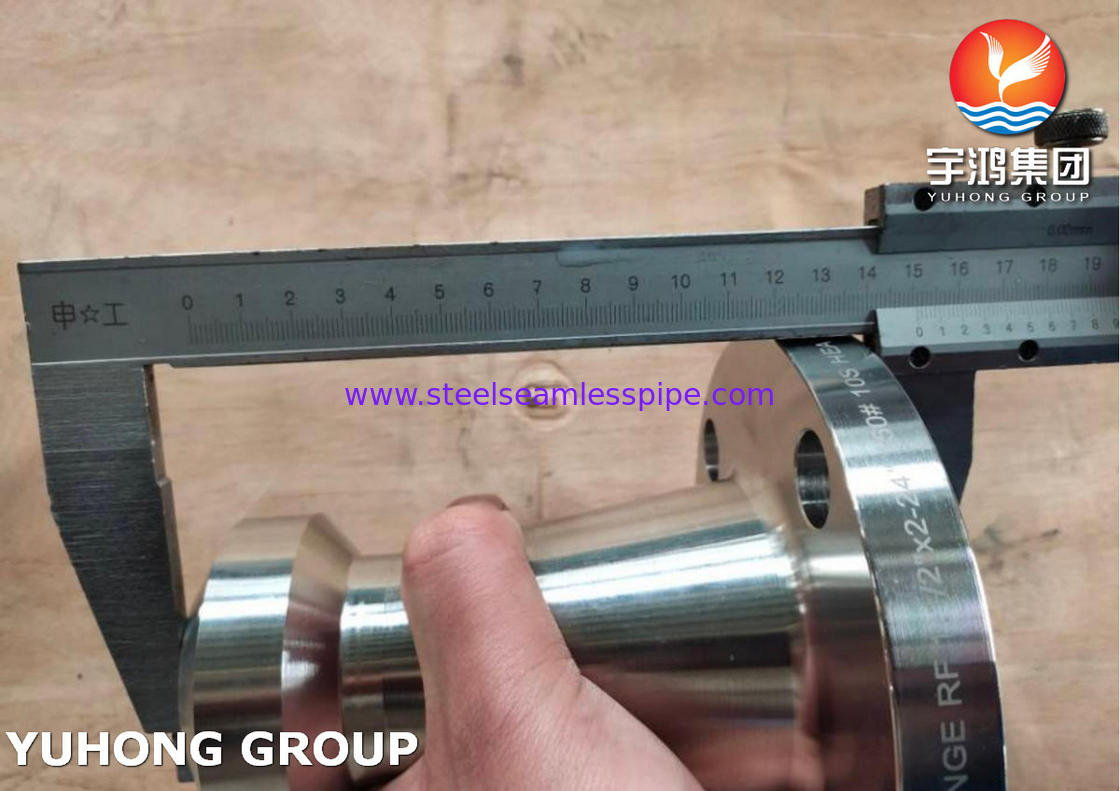 A182 F53 ((Uns S32750) ซุปเปอร์ ดับเพล็กซ์ สแตนเลส แฟลนจ์ Wn Rf 150# Sch10s Asme B165