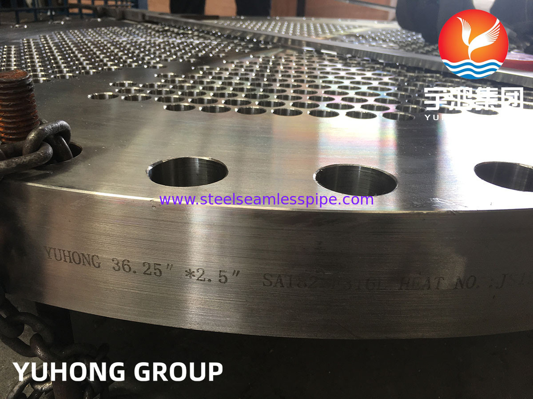 ASME SA182 F316L, 1.4404 กระดาษท่อโกหกจากสแตนเลสสําหรับเครื่องแลกเปลี่ยนความร้อน