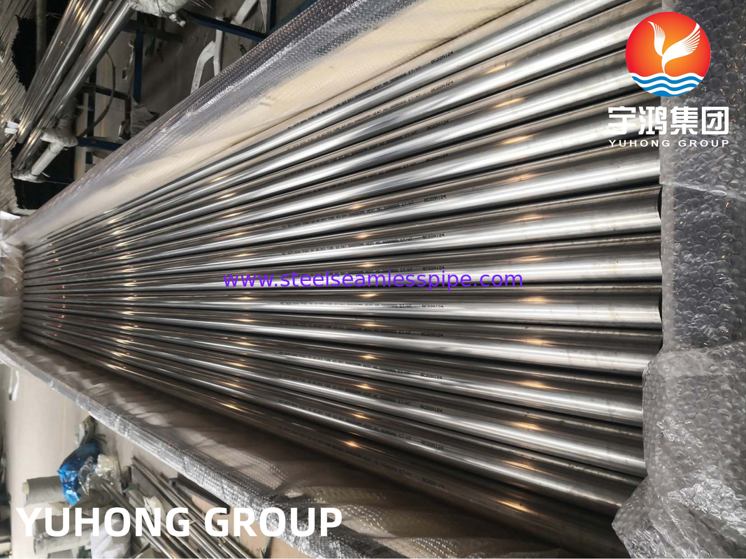 ASTM A249 TP321, 1.4541, UNS S32100 ท่อผสมเหล็กไร้สแตนเลสสําหรับเครื่องแลกเปลี่ยนความร้อน