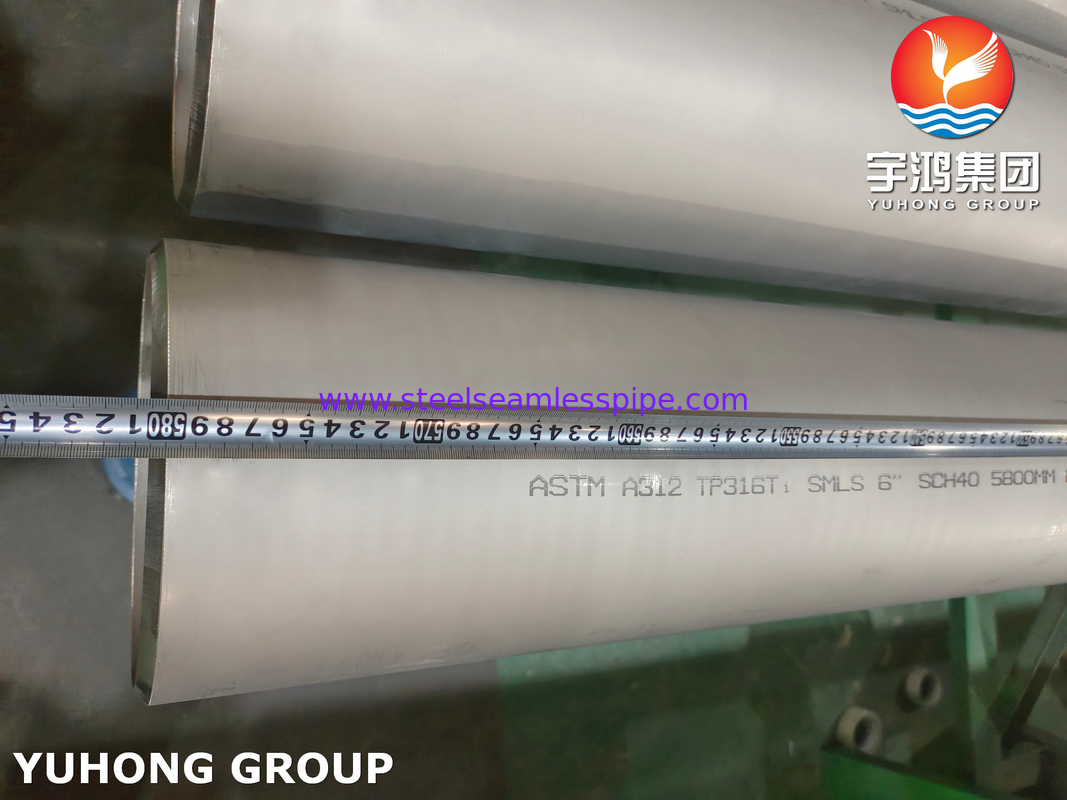 ASTM A511 TP316 316L 1.4404 ท่อเหล็กไร้สแตนเลสไร้สาย ผสมผสาน ABS การรับรอง
