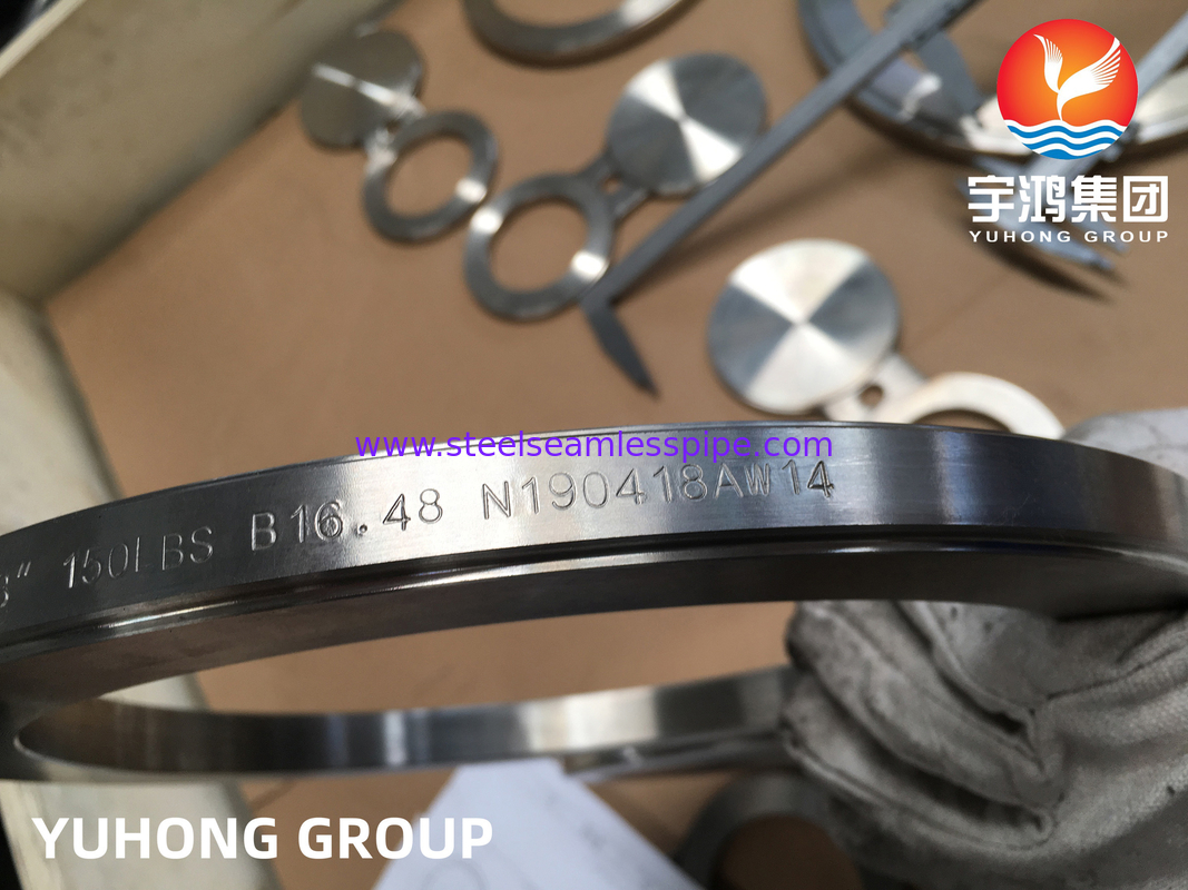 แฟลนจ์ตาบอด, ASTM A182 F316L สแตนเลสรูป 8 แฟลนจ์ RF ASME B16.48