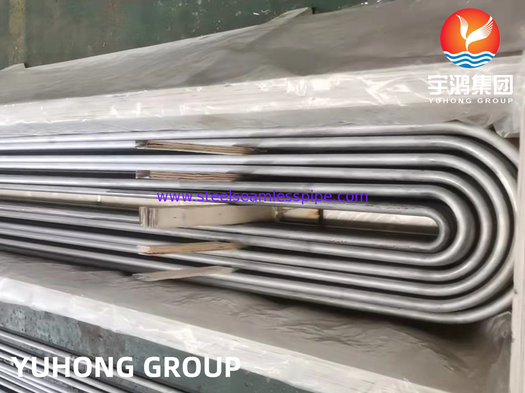 ASME SA213 TP347 TP347H ท่อสแตนเลส U Bend Tube ET/HT สําหรับท่อแลกเปลี่ยนความร้อน