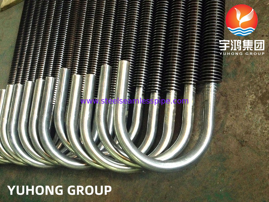 ASTM A179 AL Fin Extruded Fined U Tube สําหรับเครื่องแลกเปลี่ยนความร้อนที่มีความทนทานต่อการกัดกร่อนและขนาดที่สามารถปรับแต่งได้