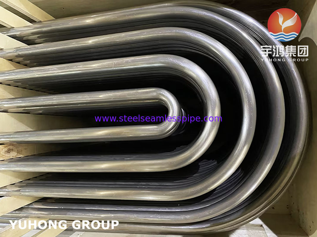 Monel 400 UNS N04400 U Bend Tube ASME SB163 ท่อโลหะผสมนิกเกิลไม่มีรอยต่อ