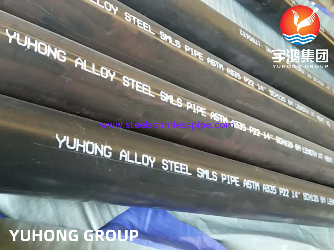 ASTM A335 P22 2-1/4Cr หลอดเหล็กสแตนเลสไร้รอยสําหรับโรงไฟฟ้า / โบเทลเลอร์ / พลังงานนิวเคลียร์