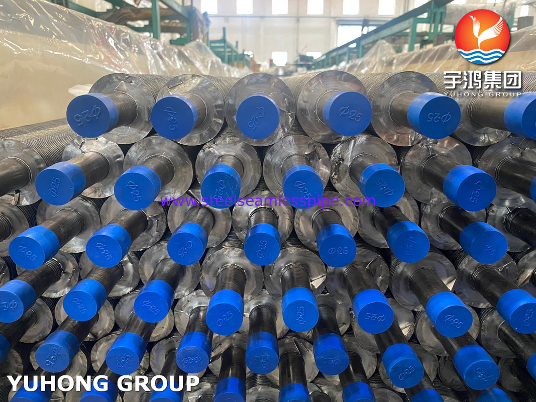 ASTM A179 ก๊าบอนสแตนเลส Tube seamless อลูมิเนียม Fin ก๊าบชนิด G ก๊าบสําหรับอากาศเย็น