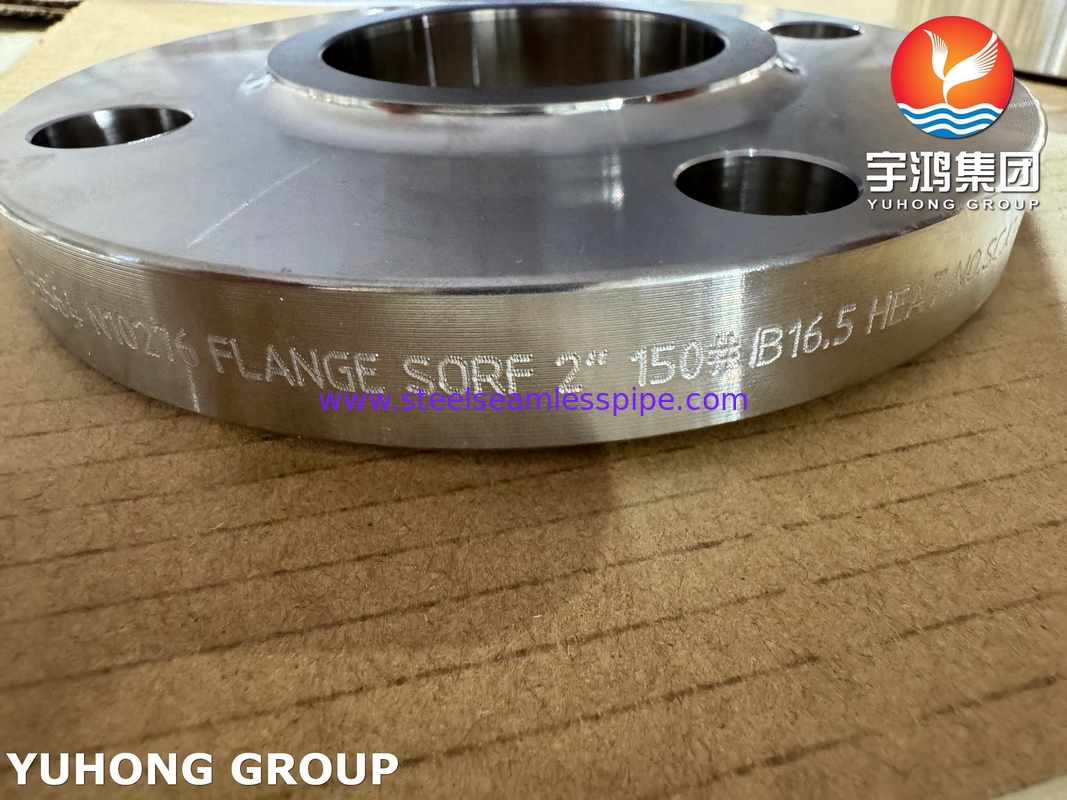 ASTM B564 UNS N10276 นิเคิลสลอยสลิปบนฟลันจ์ / Hastelloy C276 SORF Flange