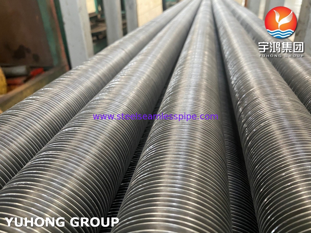 การปั่นความถี่ความถี่สูง ASTM A106 Gr.B โลหะคาร์บอนท่อ Fin สําหรับเครื่องทําความร้อน