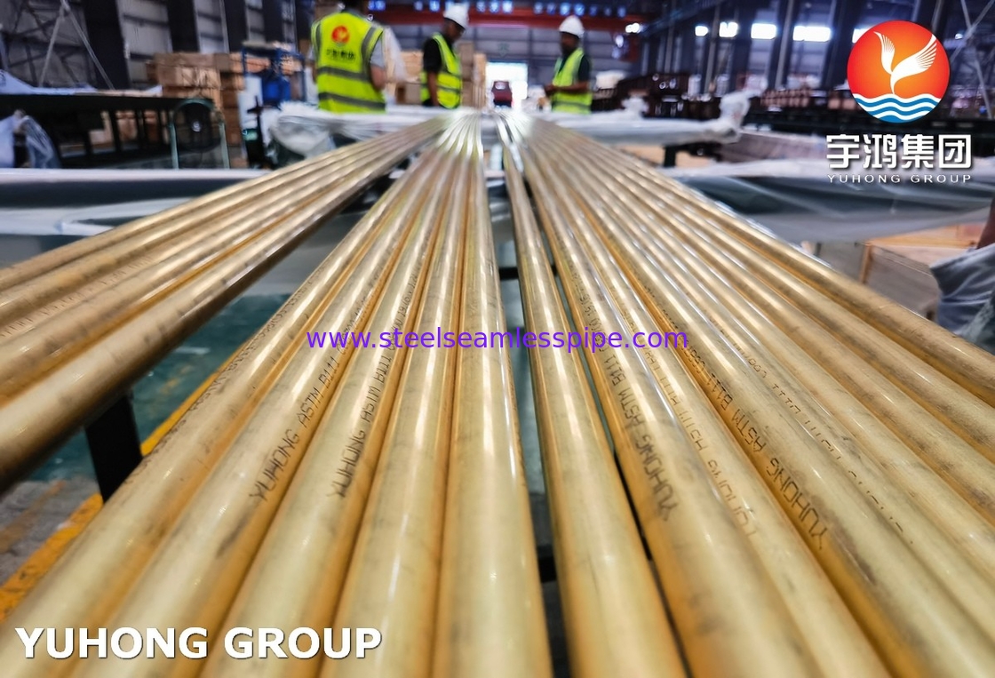 C68700 ท่อไร้รอยเหล็กเหล็ก ASTM B111 สําหรับเครื่องแลกเปลี่ยนความร้อน SGS ยอมรับ
