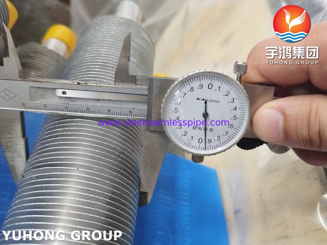 ประเภท L หลอดขีดผูก ASME SA249 TP316L กับ Al1100 สําหรับเครื่องเย็นอากาศ