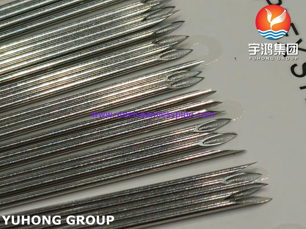 ISO7864 SUS304 ท่อเข็มสแตนเลสสําหรับการฉีดทางการแพทย์ 21G 44MM ปลายขีด