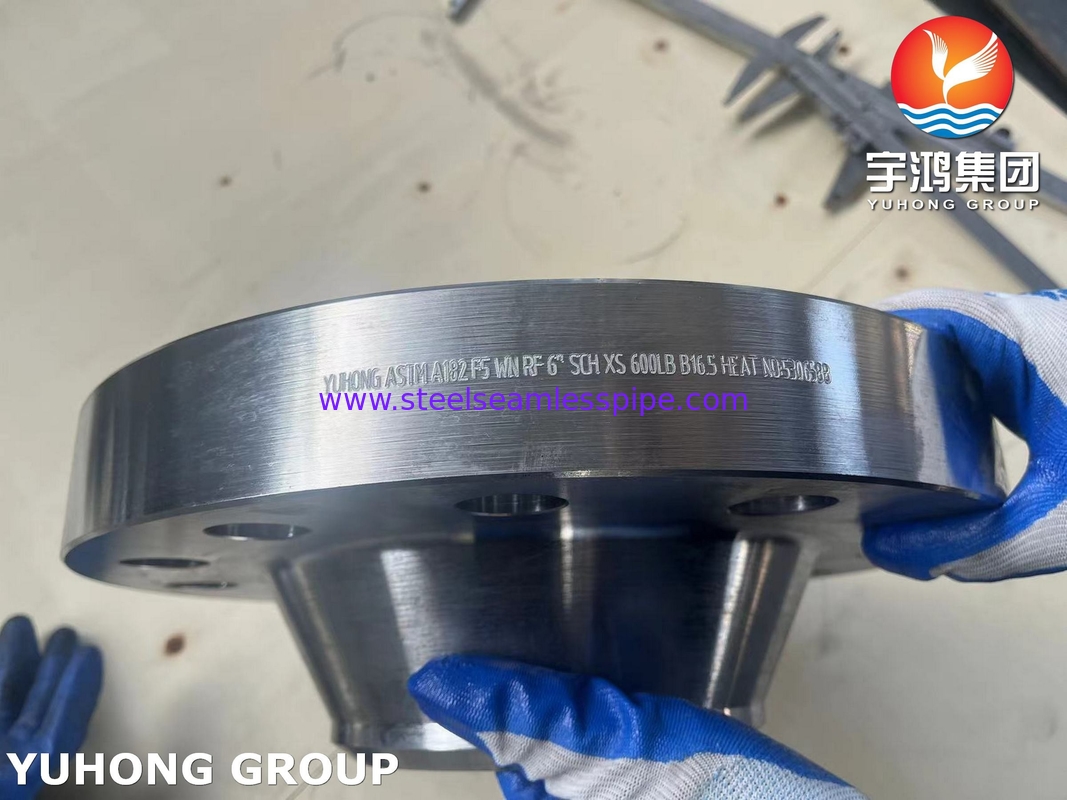 ASTM A182 F5 ช่องคอการเชื่อม RF Flange B16.5 สําหรับอุณหภูมิสูงที่ดี