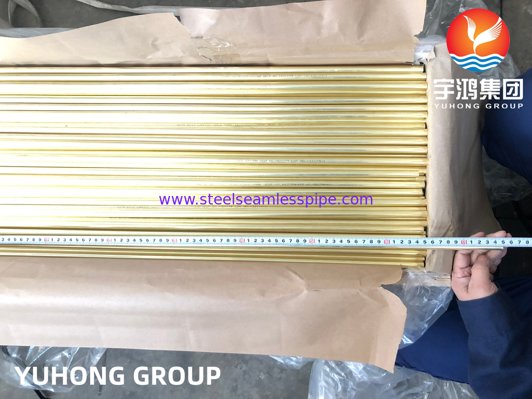 ท่อไร้สายเหล็กเหล็กท่อท่อทองแดง Admiralty B111 C44300 C70600 C71500 C12200 ตู้เย็น เครื่องเย็นอากาศ การผลิตพลังงาน การใช้งานในภาชนะความดัน