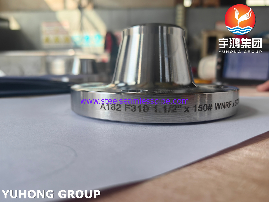 ASTM A182 F310 แฟลนจ์ WNRF สแตนเลสไร้ขัด ASME B16.5 แฟลนจ์สแตนเลสโกหก