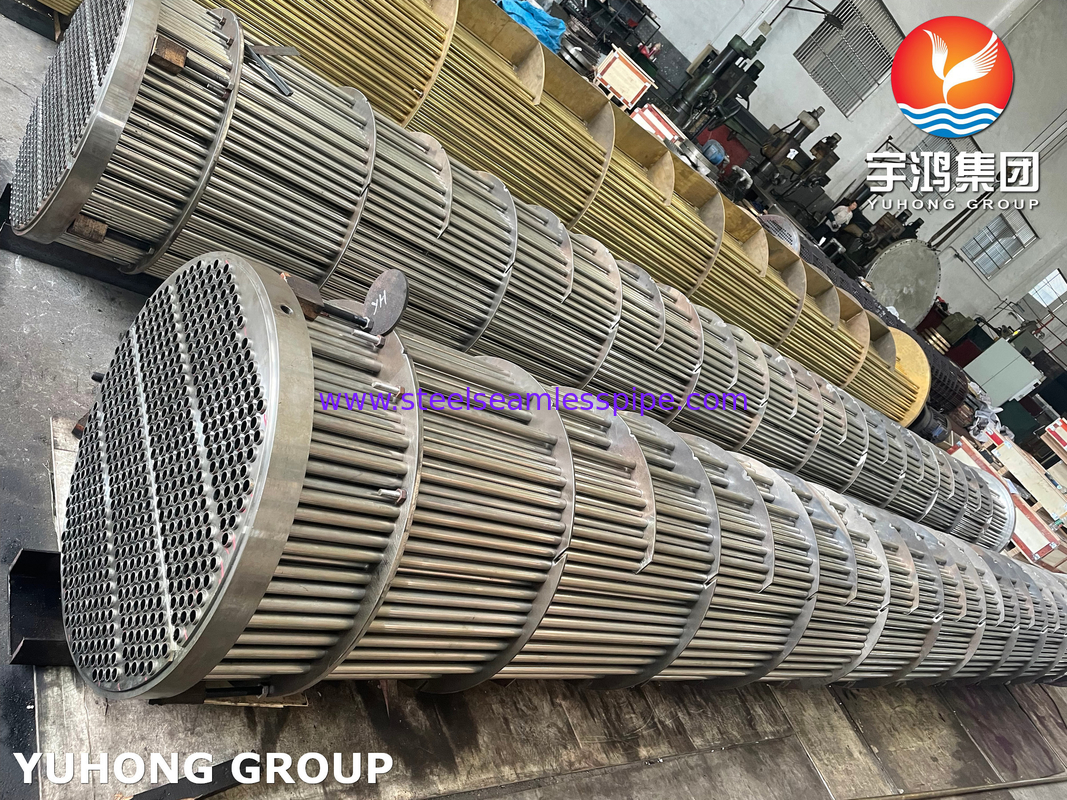 เปลือกและท่อแลกเปลี่ยนความร้อน API 660 ASME U Stamp สําหรับอุตสาหกรรมปิโตรเคมี