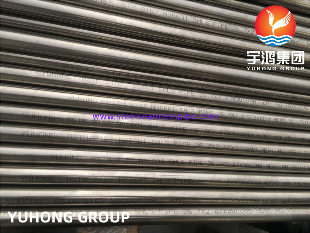 ASTM B167 Inconel 690 N06690 ท่อไร้รอยสําหรับการถ่ายทอดความร้อนจากเครื่องกําเนิดน้ําหมัก
