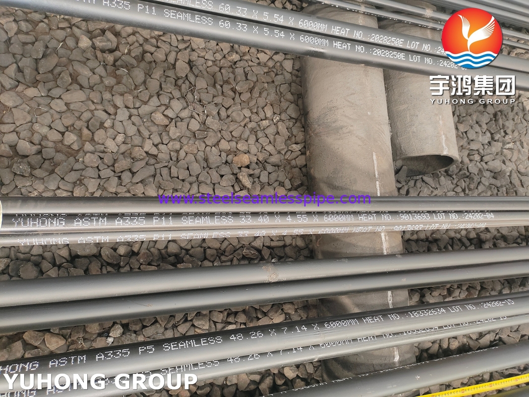 ASTM A335 P11 สแตนเลส ท่อไร้รอยสําหรับเครื่องประหยัดความยาว 6000mm WT 10.97mm