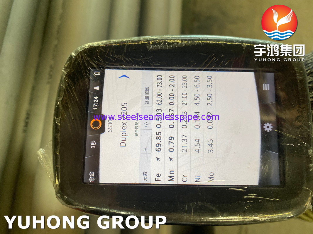 ASTM A790 / ASME SA790 S32205 ท่อเหล็กไร้สแตนเลสแบบสองแบบสําหรับอุตสาหกรรมน้ํามันและก๊าซ