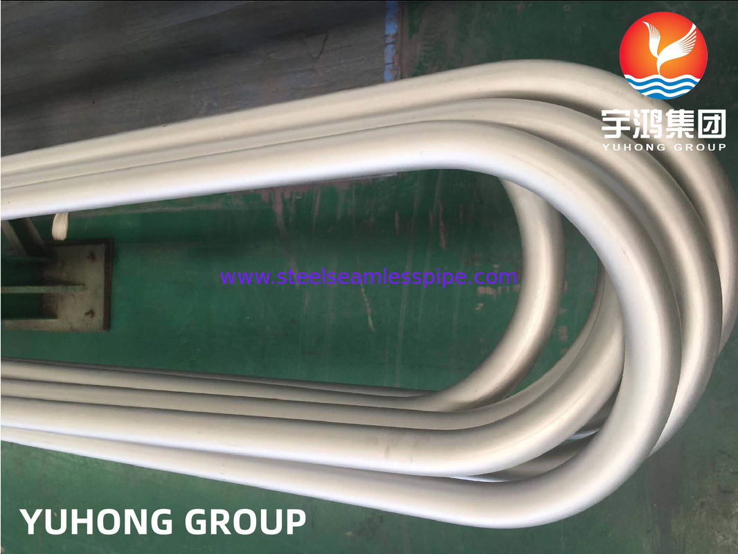 Inconel 625 สังกะสีไนเคิล ท่อ U ไม่มีสาย ASTM B444 UNS NO8825 สําหรับเครื่องแลกเปลี่ยนความร้อน