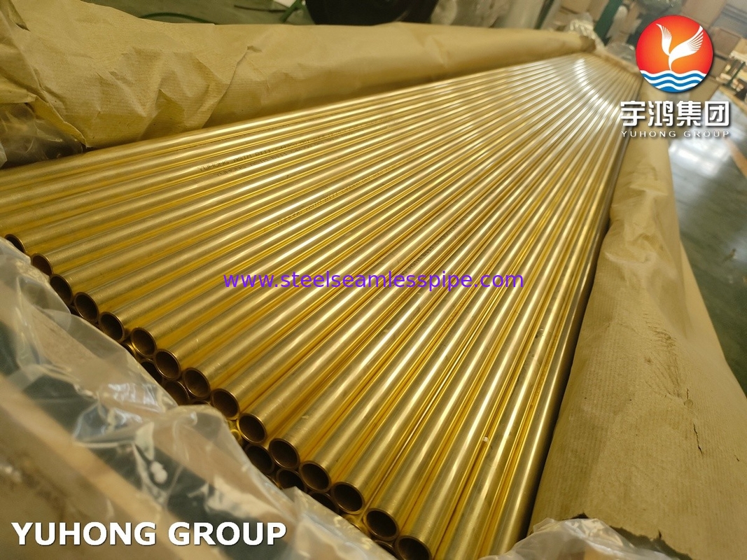 ASTM B111 / ASME SB-111 C44300 ท่อสกัดทองแดงสําหรับความทนทานต่อการกัดกร่อนในอุตสาหกรรม