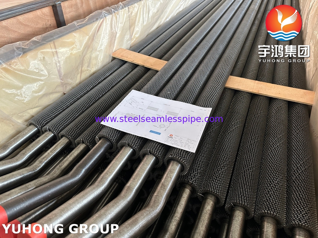 ASTM A213 T11 หลอดเหล็กเหล็กสแตนเลสที่ไม่มีเซสม สาย HFW Fin Tube สําหรับโรงแปรรูป