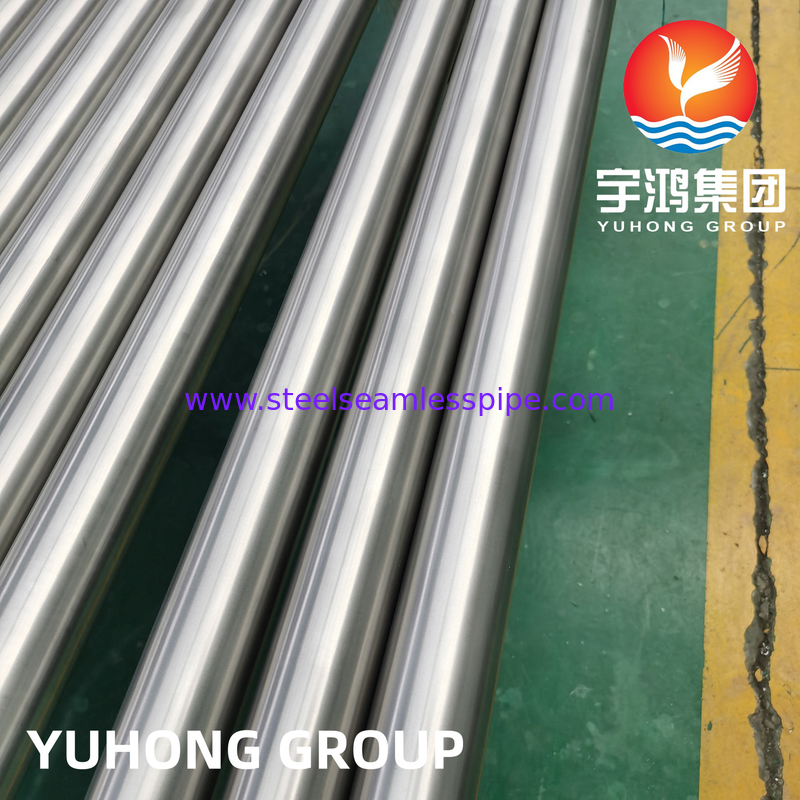 ท่อไร้ตะเข็บไทเทเนียมอัลลอย UNS R50400 เกรด 2 ASTM B861 สำหรับคอนเดนเซอร์น้ำทะเล