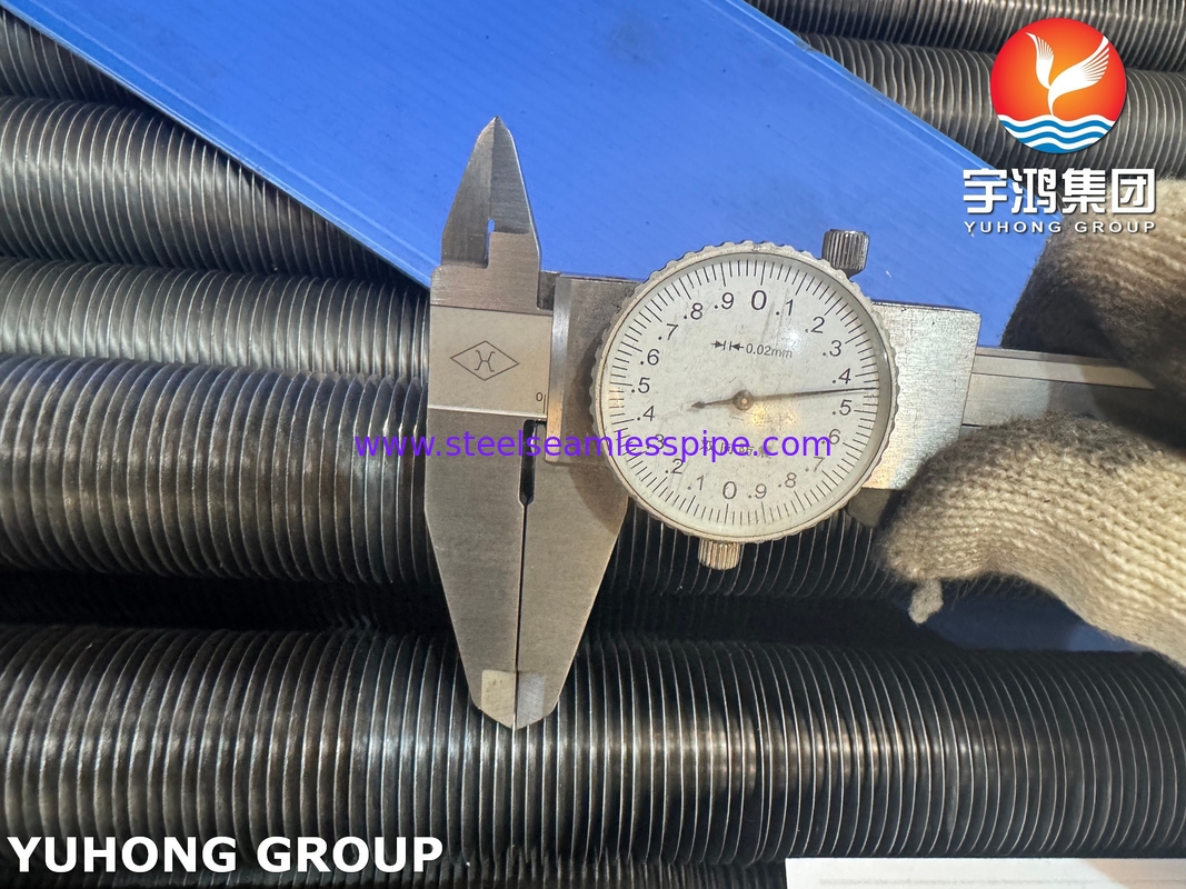 ASME SA179 หลอดปีกชนิด L แบบบานที่มีปีก AL1060 สําหรับเครื่องแลกเปลี่ยนความร้อนที่เย็นด้วยอากาศ