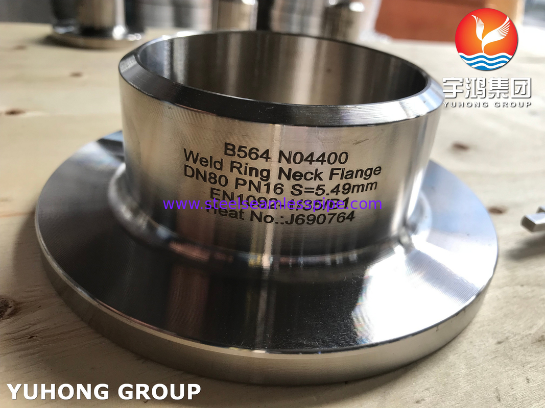 N04400 Flanges WNRF Flanges ที่มีความสามารถสูงและทนทานต่อการกัดกร่อนที่ตรงกับ ASTM B564