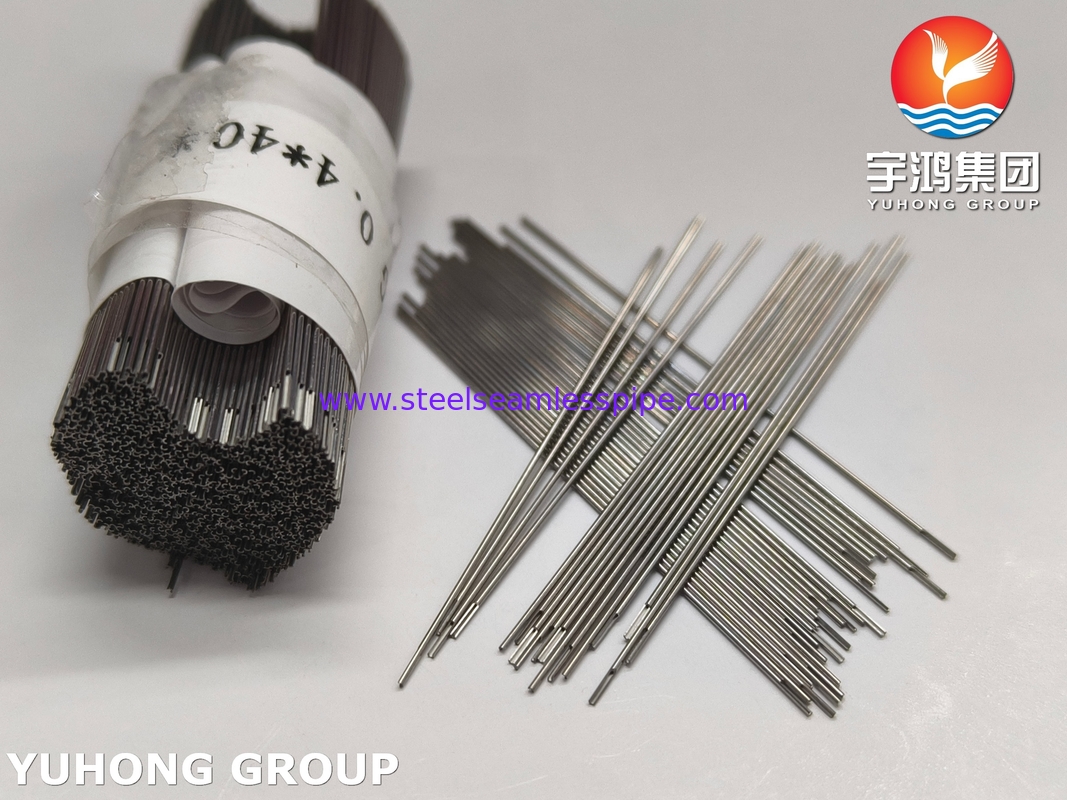 ท่อเข็มชลประทาน SUS304 สำหรับการรักษาคลองรากฟัน, ปลายบากแบบครึ่งตัด, 27G