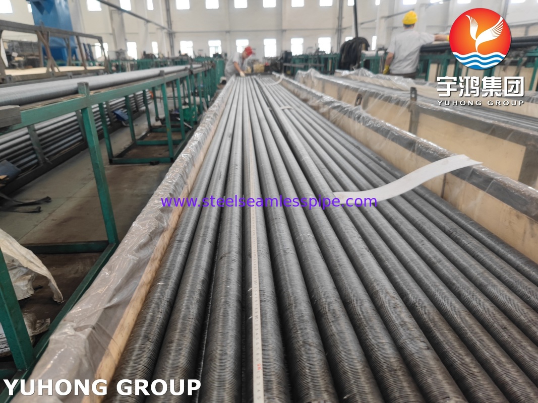 ท่อครีบฝังเหล็กอัลลอย ASME SA209 พร้อมครีบ AL1060 สำหรับเครื่องแลกเปลี่ยนความร้อน