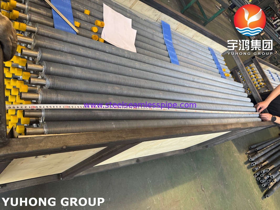 ท่อครีบอัดขึ้นรูปสแตนเลสสตีล ASTM A213 TP304 สำหรับเครื่องแลกเปลี่ยนความร้อนระบายความร้อนด้วยอากาศ