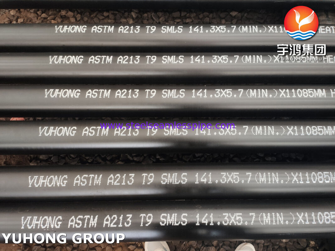 ASTM A213 T9 / UNS K90941 ท่อเหล็กไร้ตะเข็บสำหรับหม้อไอน้ำ เครื่องทำความร้อนยิ่งยวด และเครื่องแลกเปลี่ยนความร้อน
