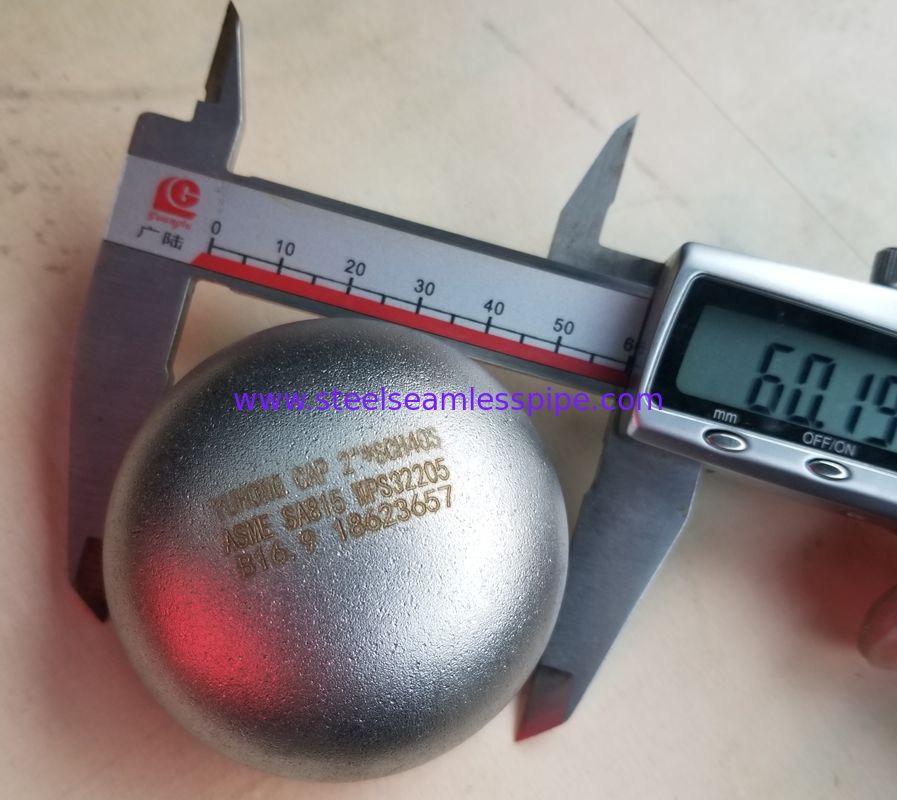 ปิดปลาย ASTM A815 UNS S32205 2205 เครื่องปั่นกระโปรงเหล็กไร้สแตนเลสแบบยืดหยุ่นสําหรับการกําจัดเกลือ