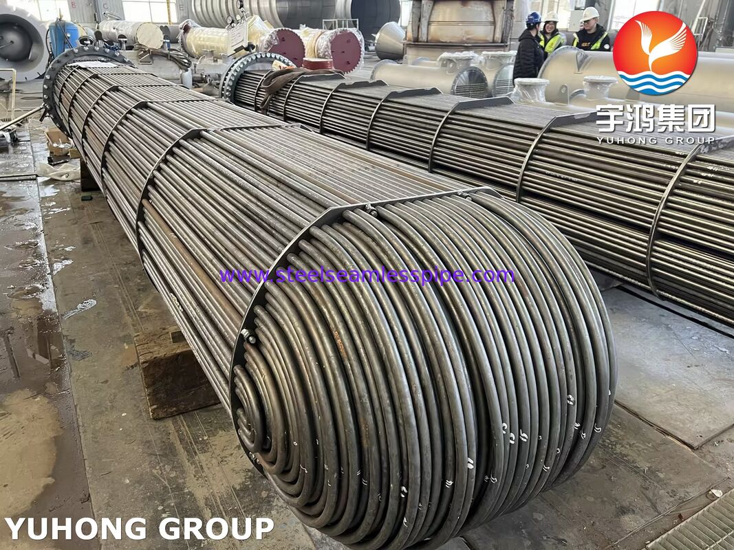 ชุดท่อแลกเปลี่ยนความร้อน SA350 LF2 CL1 แผ่นท่อ SA334 Gr.6 ท่อ U Bend