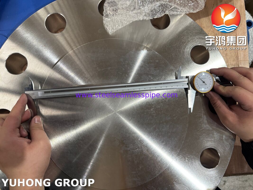 ASTM A182 F51 Blind RF Flange Duplex 2205 โครงสร้างความแข็งแรงสูง ทนทานต่อการกัดกร่อนสําหรับน้ํามันและก๊าซ